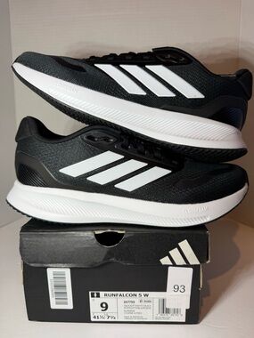 adidas women’s Runfalcon 5 Black and White